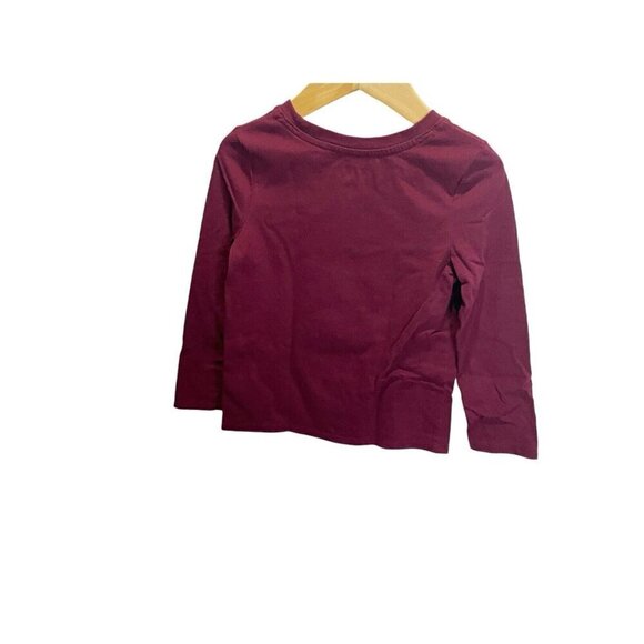 Cat & Jack  Girls Long Sleeve Maroon Extra Thankful This Year Shirt Size 4t - Picture 3 of 4